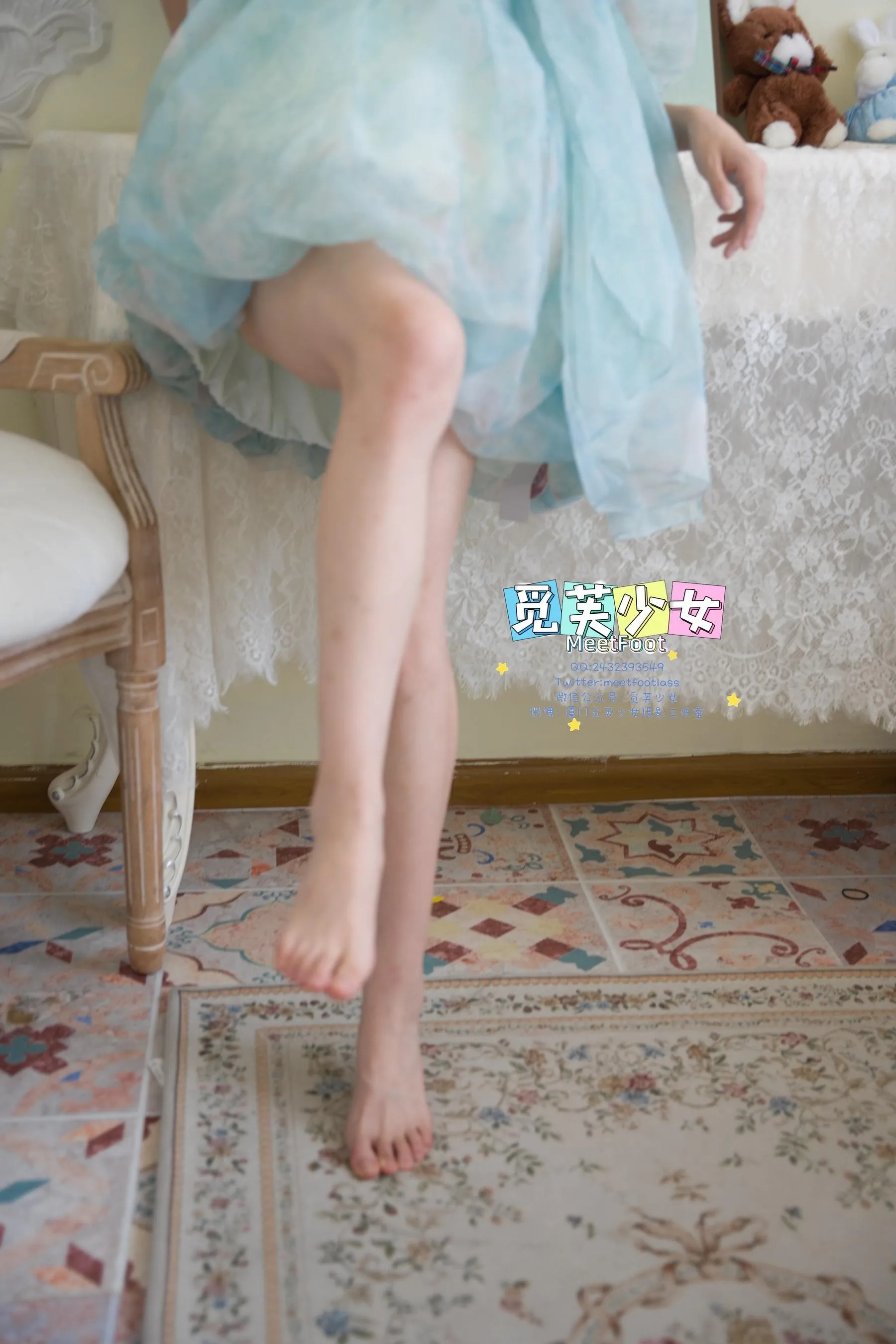 觅芙少女 NO.033 小婉-一袭蓝色纱裙构筑今晚浪漫的梦境-PIC [249P]插图8